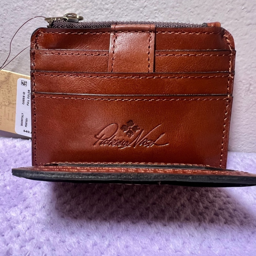NWT Patricia Nash Cassis Leather Doorways to Italy ID Wallet - Picture 5 of 7